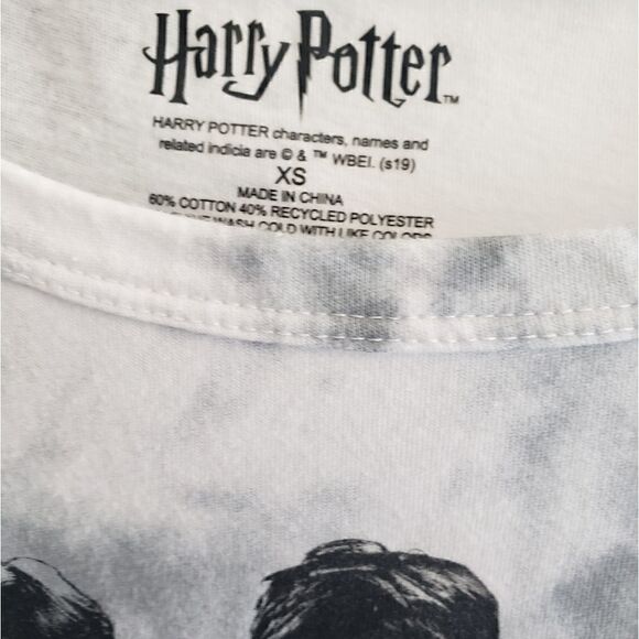 Harry Potter Gray and White Tie Dye Tee - Picture 3 of 3